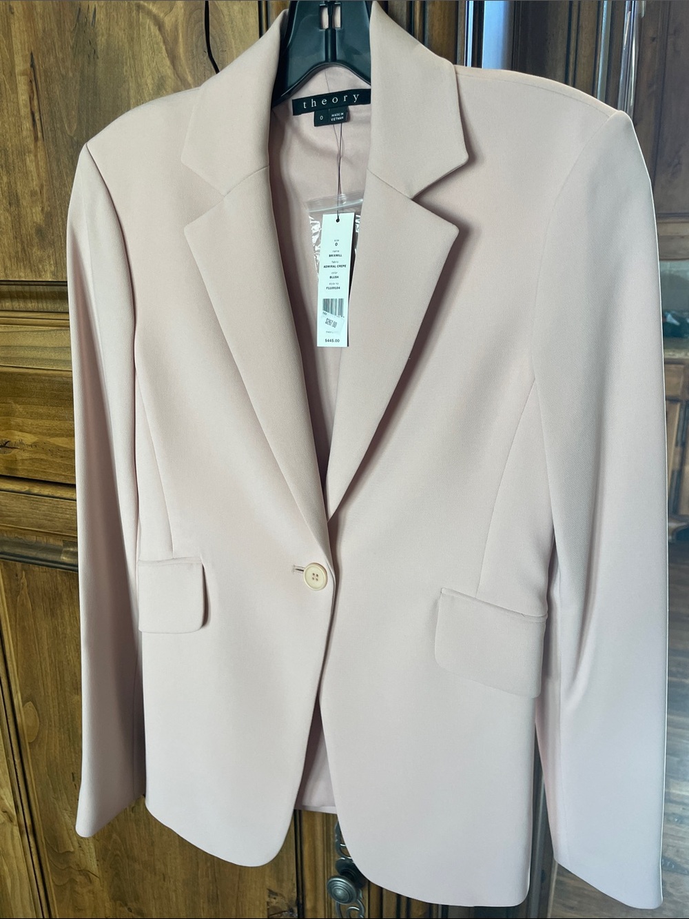 NWT THEORY Brixmill Blush Blazer 0